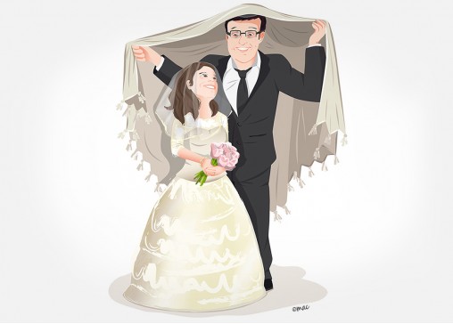 faire-part mariage illustration vectorielle magaliac